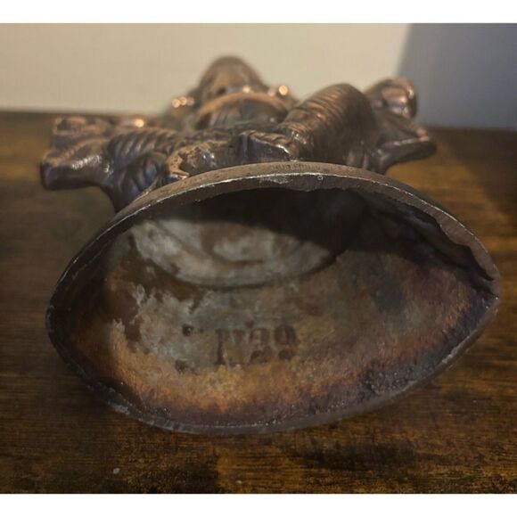 Rare  Vintage Rose Gold Copper Lord Ganesha Statue - Picture 5 of 8